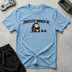 DreamMaker mockup — Perfectly Broken In T-Shirt (light-blue)
