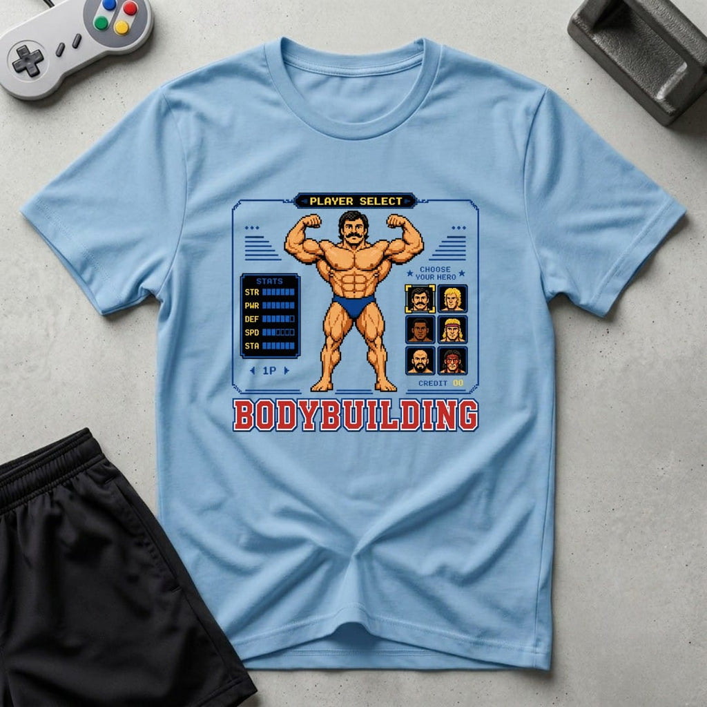 DreamMaker mockup — Player Select T-Shirt (light-blue)