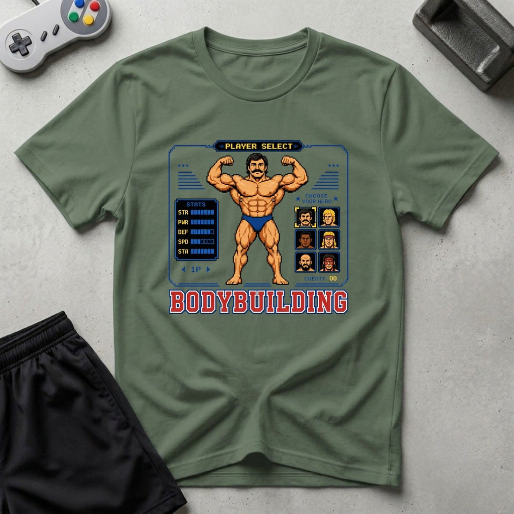 DreamMaker mockup — Player Select T-Shirt (military-green)