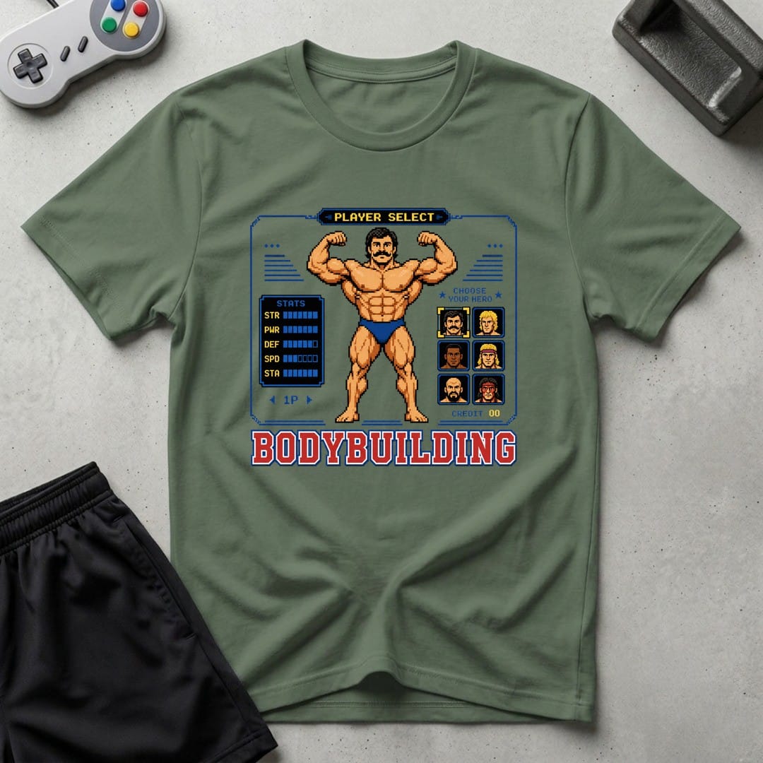 DreamMaker mockup — Player Select T-Shirt (military-green)