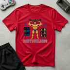 DreamMaker mockup — Player Select T-Shirt (red)