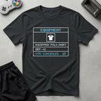 DreamMaker mockup — Polo Shirt Equipped T-Shirt (black)