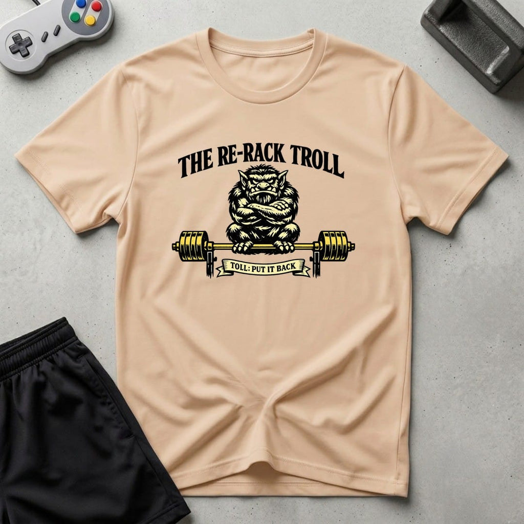 DreamMaker mockup — Re Rack Troll T-Shirt (natural)