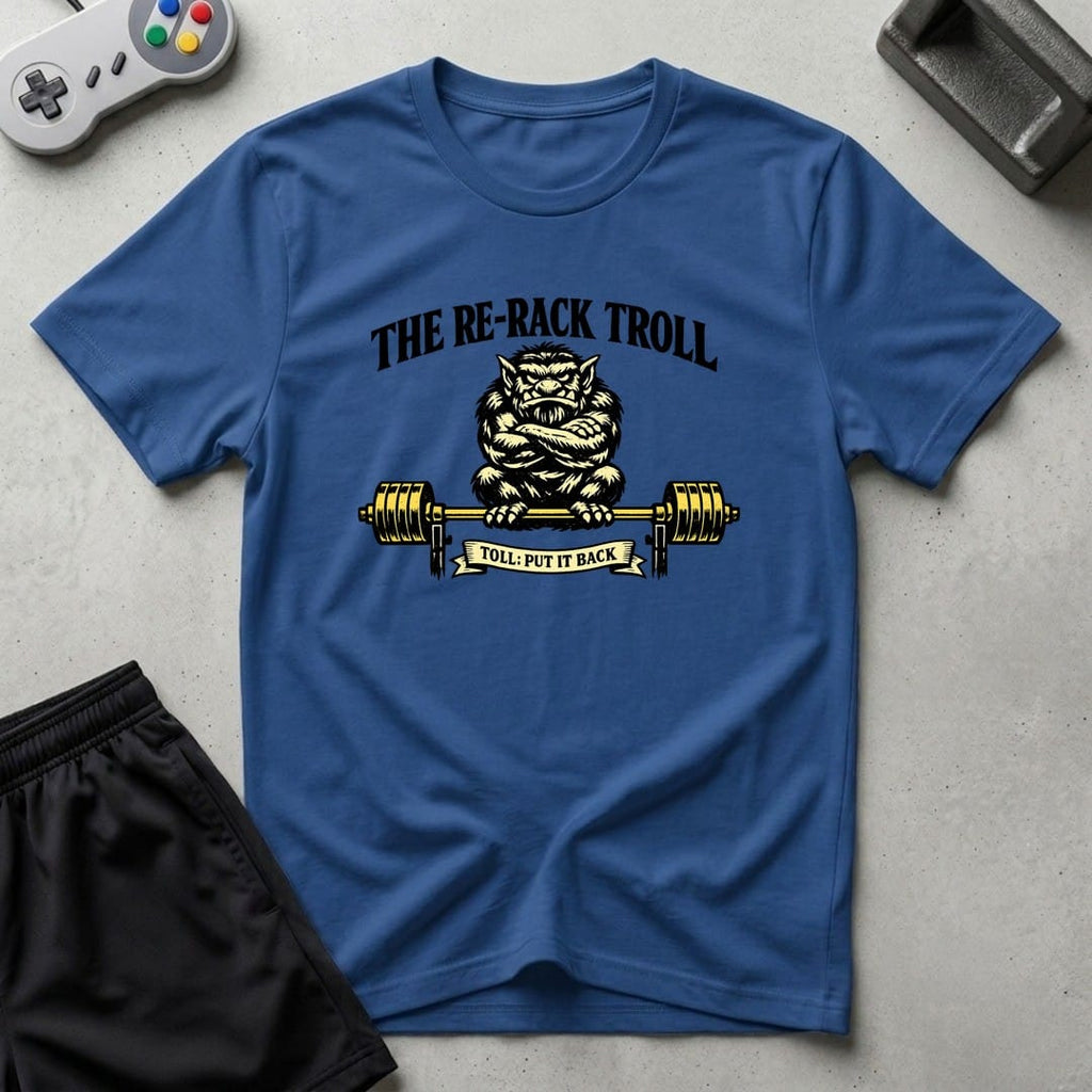 DreamMaker mockup — Re Rack Troll T-Shirt (royal)