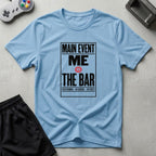 DreamMaker mockup — Retro Event Card T-Shirt (light-blue)