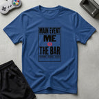 DreamMaker mockup — Retro Event Card T-Shirt (royal)