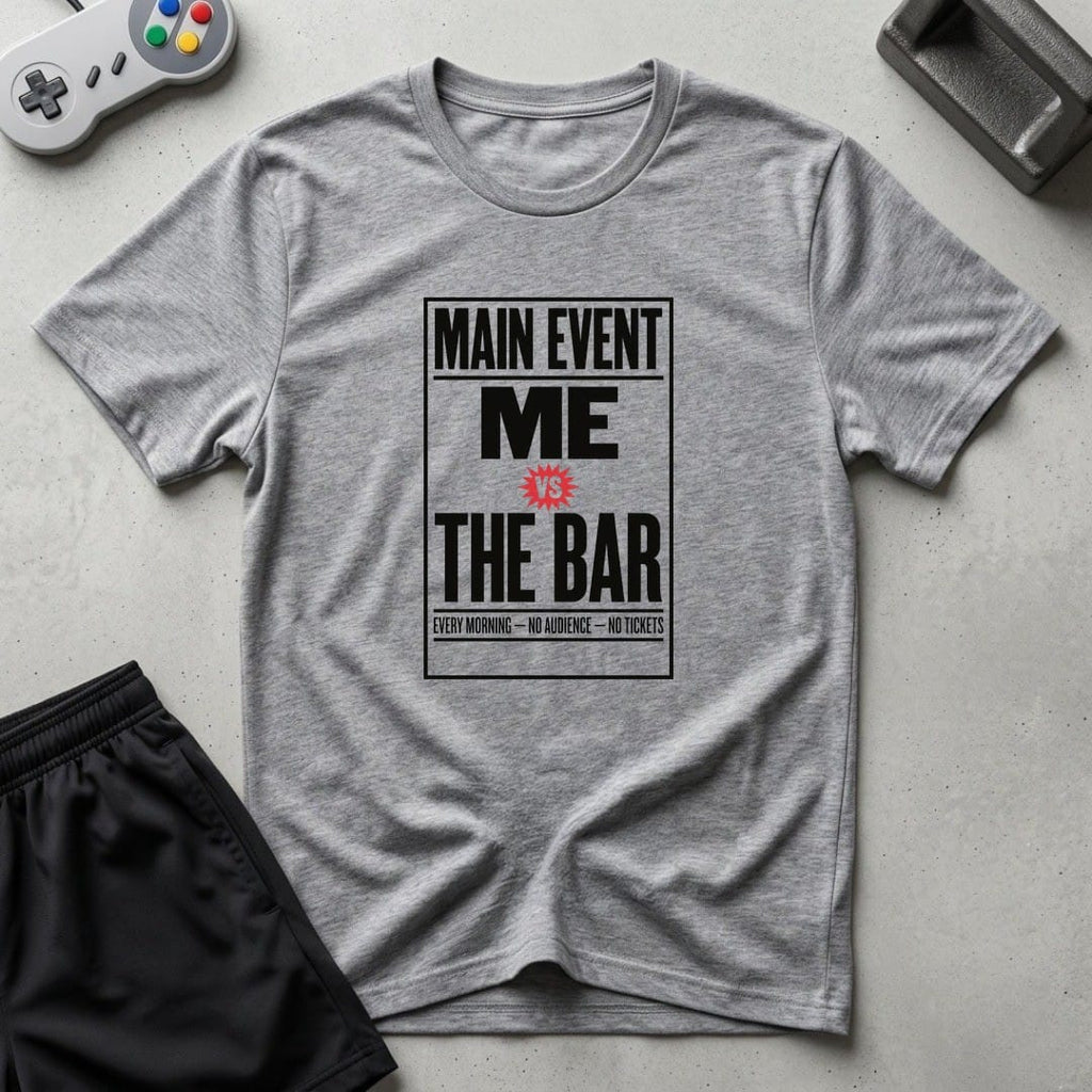 DreamMaker mockup — Retro Event Card T-Shirt (sport-grey)