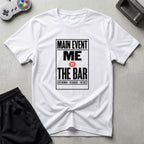 DreamMaker mockup — Retro Event Card T-Shirt (white)