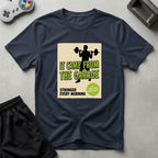 DreamMaker mockup — Retro Sci Fi Poster T-Shirt (navy)