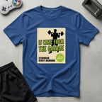DreamMaker mockup — Retro Sci Fi Poster T-Shirt (royal)
