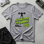 DreamMaker mockup — Retro Sci Fi Poster T-Shirt (sport-grey)