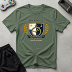 DreamMaker mockup — Rogue Crest T-Shirt (military-green)