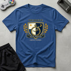 DreamMaker mockup — Rogue Crest T-Shirt (royal)