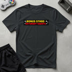 DreamMaker mockup — Saturday Squats T-Shirt (black)