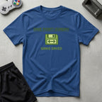 DreamMaker mockup — Save Point Sunday T-Shirt (royal)