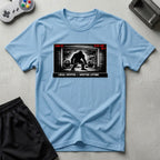 DreamMaker mockup — Security Footage Lifting T-Shirt (light-blue)