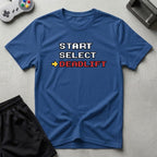 DreamMaker mockup — Start Select Deadlift T-Shirt (royal)