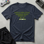 DreamMaker mockup — Stealth Mode Active T-Shirt (navy)