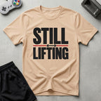 DreamMaker mockup — Still Lifting T-Shirt (natural)