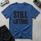 DreamMaker mockup — Still Lifting T-Shirt (royal)