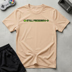 DreamMaker mockup — Still Pressing T-Shirt (natural)