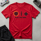 DreamMaker mockup — Still The Tank T-Shirt (red)