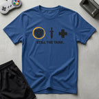 DreamMaker mockup — Still The Tank T-Shirt (royal)