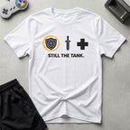 DreamMaker mockup — Still The Tank T-Shirt (white)