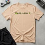 DreamMaker mockup — Str +1 T-Shirt (natural)