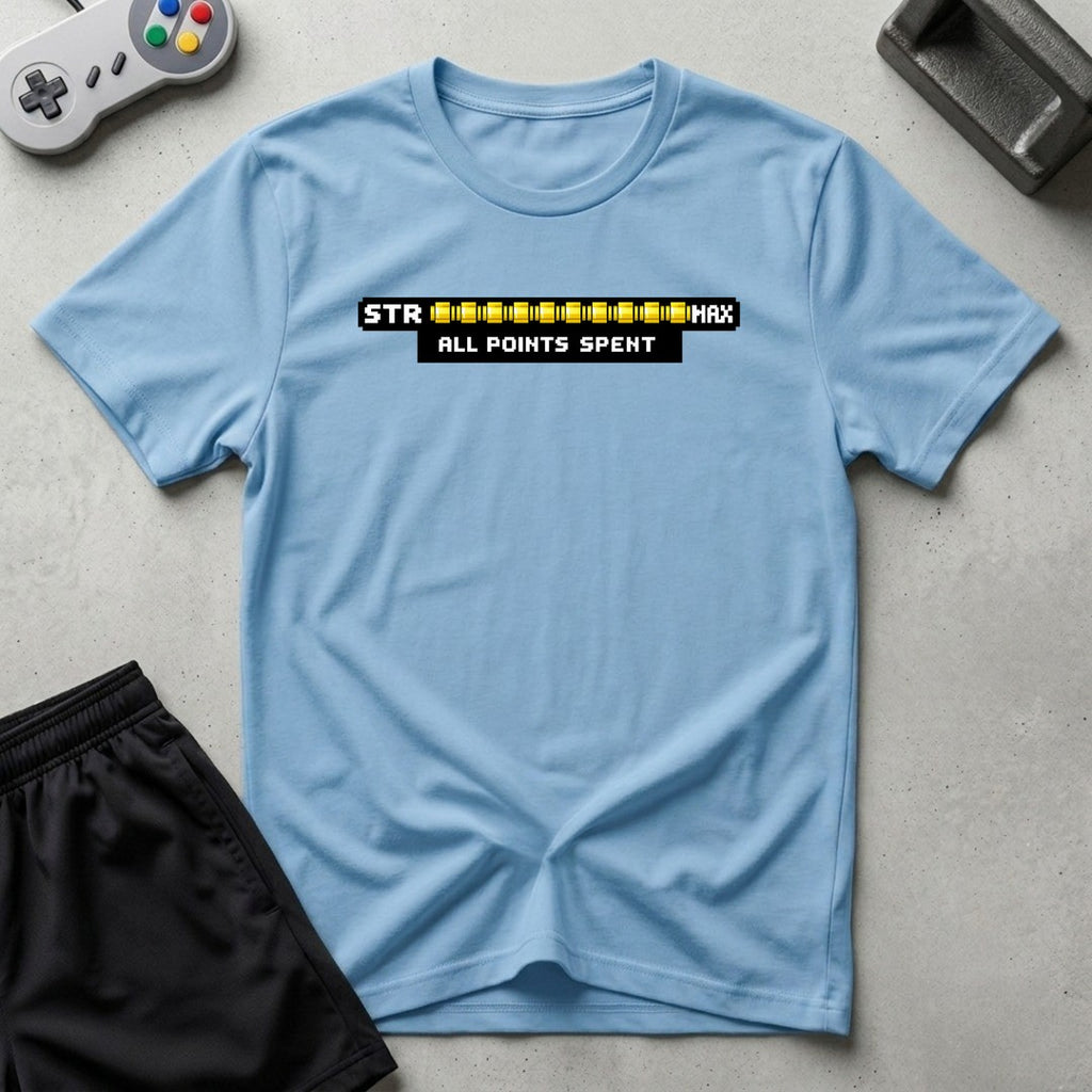 DreamMaker mockup — Str Points Max T-Shirt (light-blue)