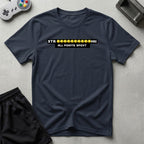 DreamMaker mockup — Str Points Max T-Shirt (navy)