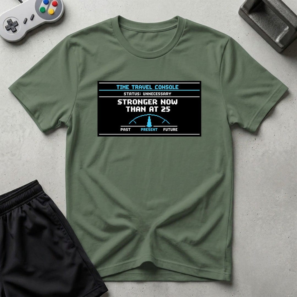 DreamMaker mockup — Stronger Than 25 T-Shirt (military-green)