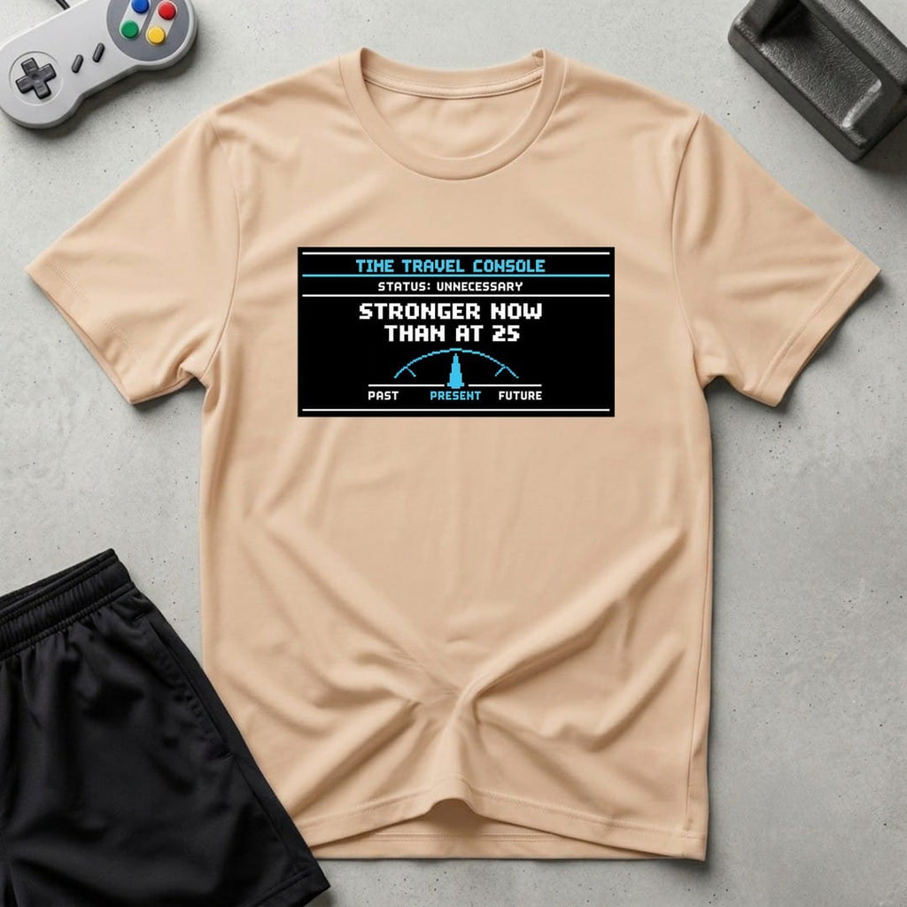 DreamMaker mockup — Stronger Than 25 T-Shirt (natural)