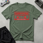 DreamMaker mockup — Survivor 1000 Mondays T-Shirt (military-green)