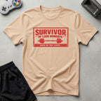 DreamMaker mockup — Survivor 1000 Mondays T-Shirt (natural)