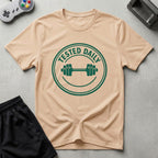 DreamMaker mockup — Tested Daily T-Shirt (natural)