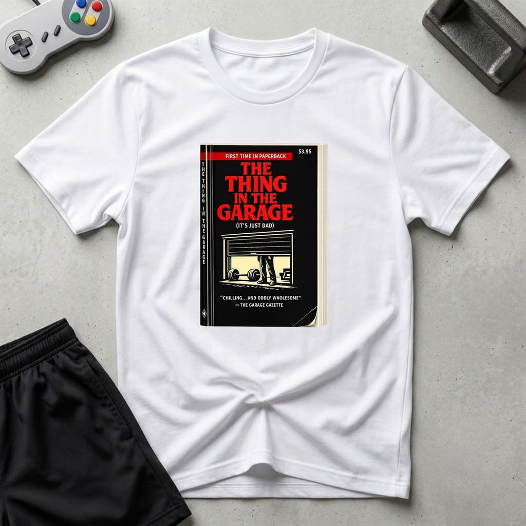 DreamMaker mockup — Thing In Garage T-Shirt (white)