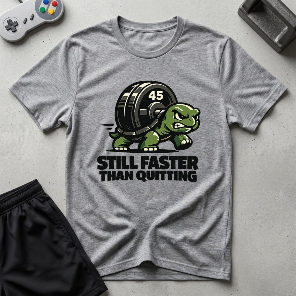 DreamMaker mockup — Turtle Mode T-Shirt (sport-grey)