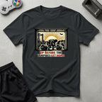 DreamMaker mockup — Up Before Vampires T-Shirt (black)