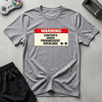 DreamMaker mockup — Warning Progressive Overload T-Shirt (sport-grey)