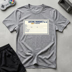 DreamMaker mockup — Warranty Card T-Shirt (sport-grey)