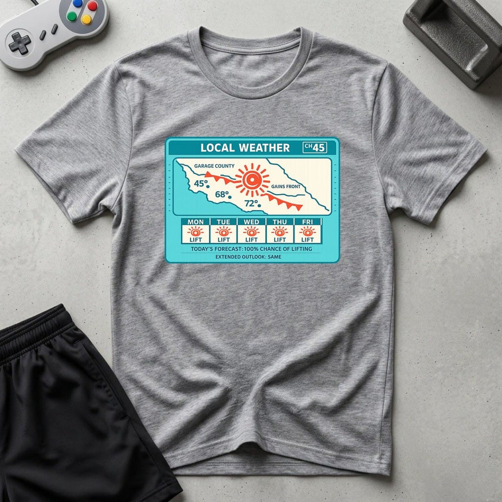 DreamMaker mockup — Weather Report T-Shirt (sport-grey)