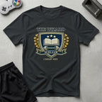 DreamMaker mockup — Wzard Crest T-Shirt (black)
