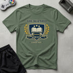 DreamMaker mockup — Wzard Crest T-Shirt (military-green)