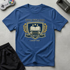 DreamMaker mockup — Wzard Crest T-Shirt (royal)