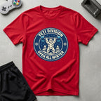DreamMaker mockup — Yeti Gym Division T-Shirt (red)