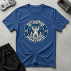 DreamMaker mockup — Yeti Gym Division T-Shirt (royal)