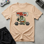 DreamMaker mockup — Zombie Until First Set T-Shirt (natural)