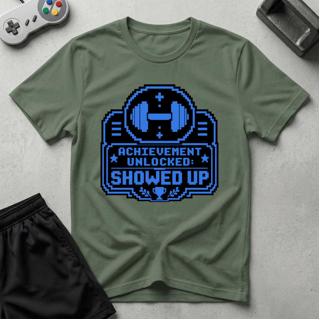 Achievement Unlocked T-Shirt - Military Green