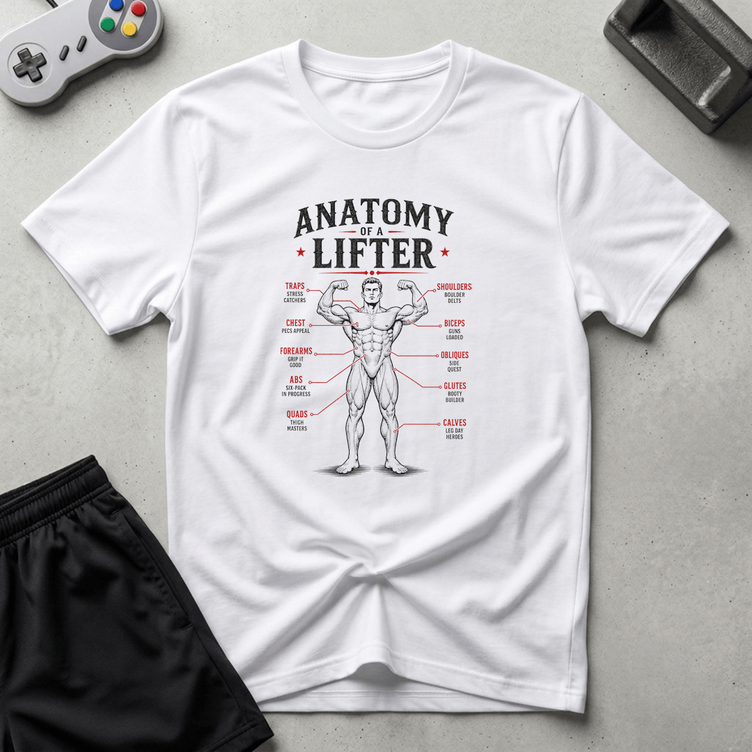 Lifter Anatomy T-Shirt - White